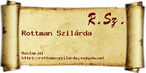 Rottman Szilárda névjegykártya